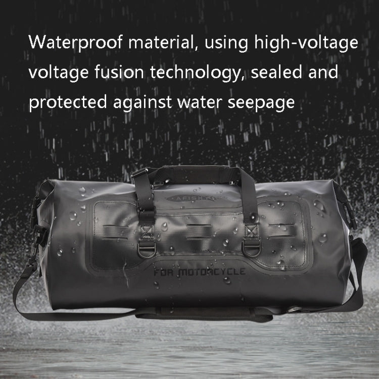 AFISHTOUR FM2031 40L Water-resistant Travel Luggage Bag Large Capacity Motorcycle Rear Seat Bag(Black)