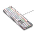 104 Keys Green Shaft RGB Luminous Keyboard Computer Game USB Wired Metal Mechanical Keyboard, Cabel Length:1.5m, Style: Ordinary Version (White) - Wired Keyboard by PMC TechLife | Online Shopping South Africa | PMC TechLife | Buy Now Pay Later Mobicred