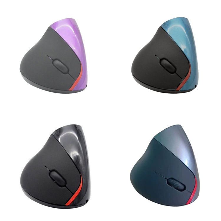 HH-111 5 Keys Wireless Vertical Charging Mouse Ergonomics Wrist Protective Mouse(Iron Gray)