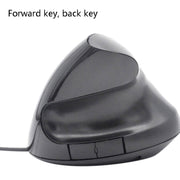 JSY-12 5 Keys USB Wired Vertical Mouse Ergonomic Wrist Brace Optical Mouse(Purple)