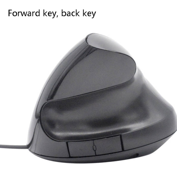 JSY-12 5 Keys USB Wired Vertical Mouse Ergonomic Wrist Brace Optical Mouse(Purple)