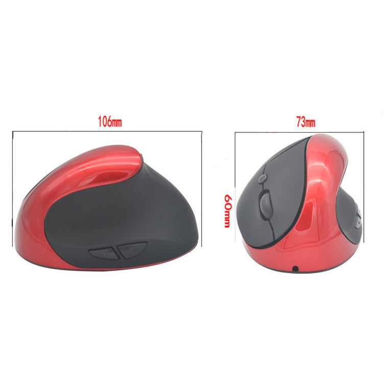 JSY-03 6 Keys Wireless Vertical Charging Mouse Ergonomic Vertical Optical Mouse(Blue)