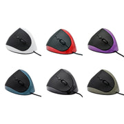 JSY-05 6 Keys Wired Vertical Mouse Ergonomics Brace Optical Mouse(Red)