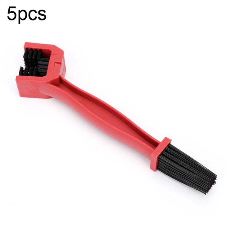 5 PCS BG-7168 Bicycle And Motorcycle Cleaning Brush Three-Sided Chain Brush, Colour: Red - Others by PMc TechLife | Online Shopping South Africa | PMc TechLife | Buy Now Pay Later Mobicred