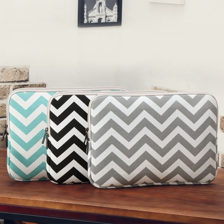 LiSEN LS-525 Wavy Pattern Notebook Liner Bag, Size: 10 inches(Black) - 10 - 11 inch by LiSEN | Online Shopping South Africa | PMC TechLife | Buy Now Pay Later Mobicred