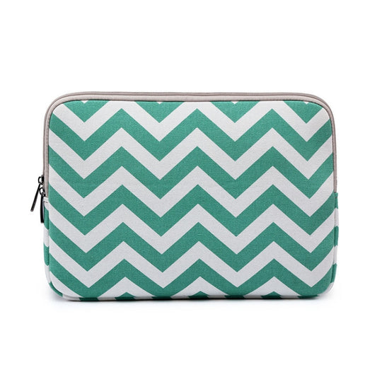 LiSEN LS-525 Wavy Pattern Notebook Liner Bag, Size: 14 inches(Light Green) - free shipping - PMC Jewellery - Order now!