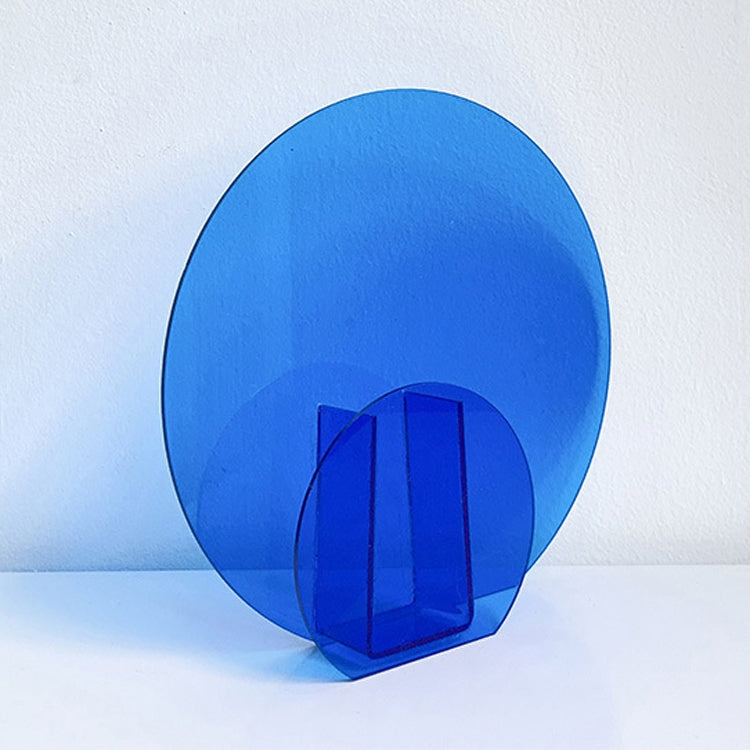 Blue Round Acrylic Ornament Studio Background Ornament Photo Props - free shipping - PMC TechLife - Order now!