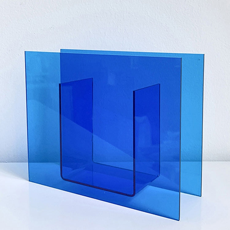 Blue Square Acrylic Ornament Studio Background Ornament Photo Props - free shipping - PMC TechLife - Order now!