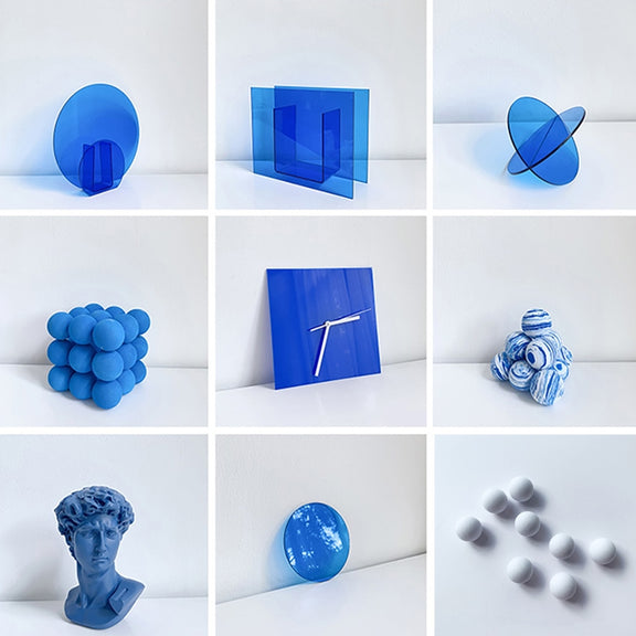 Blue Ball Magic Square Studio Background Ornament Photo Props