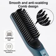 2 In 1 Curling And Straightening Dual-Use Mini Multi-Function Hair Straightener, Colour : Pink