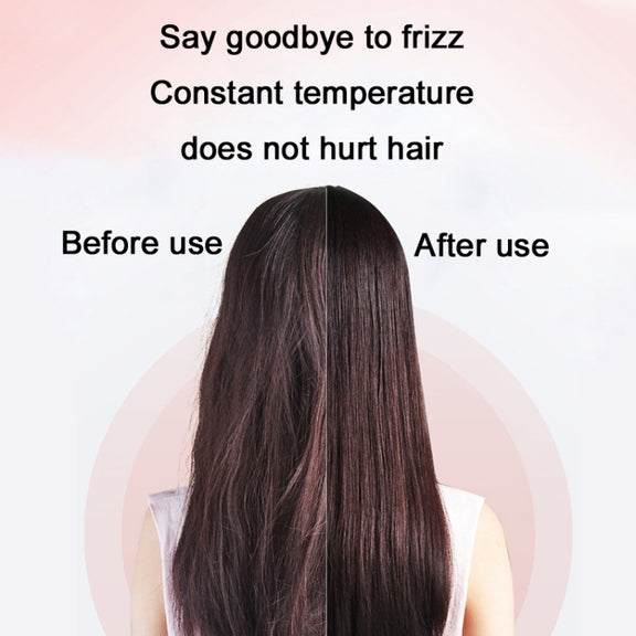 2 In 1 Curling And Straightening Dual-Use Mini Multi-Function Hair Straightener, Colour : Pink