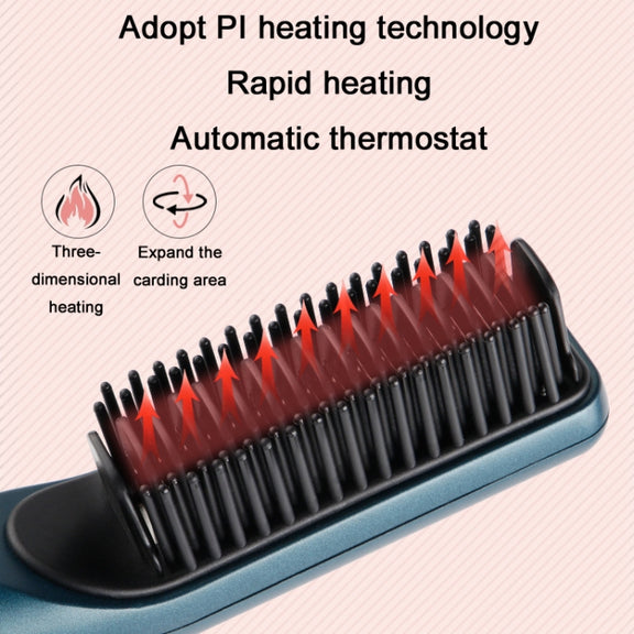 2 In 1 Curling And Straightening Dual-Use Mini Multi-Function Hair Straightener, Colour : Pink