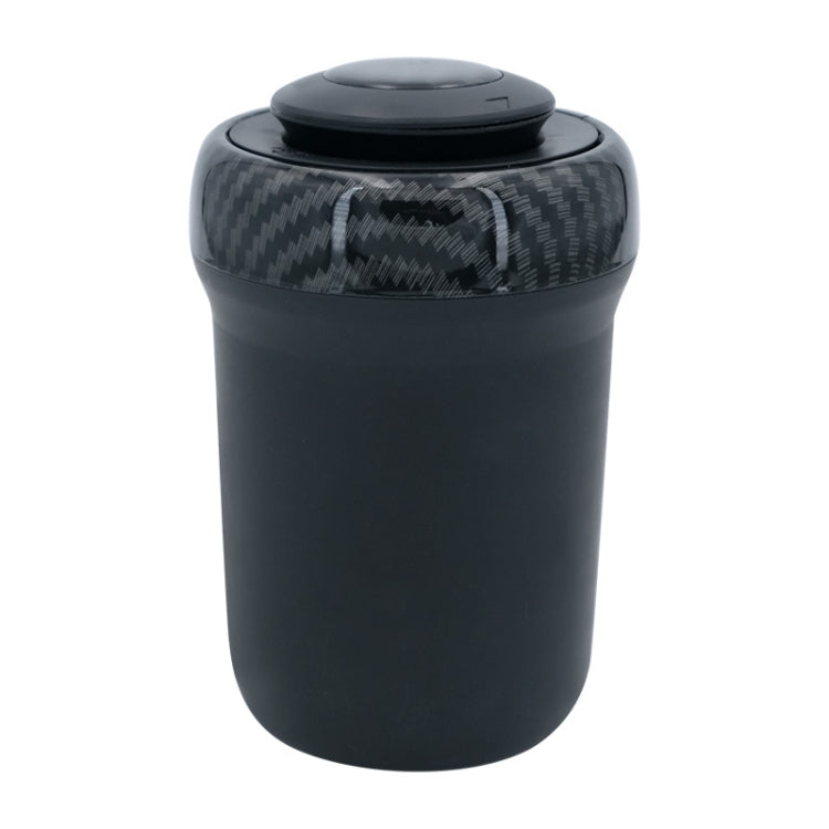 N17D Car Ashtray Arc Spot Tobacco With Lamp and Cover Car Ashtray(Carbon Fiber) - Ashtrays by PMC TechLife | Online Shopping South Africa | PMC TechLife | Buy Now Pay Later Mobicred