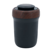 N17D Car Ashtray Arc Spot Tobacco With Lamp and Cover Car Ashtray(Wood Grain)