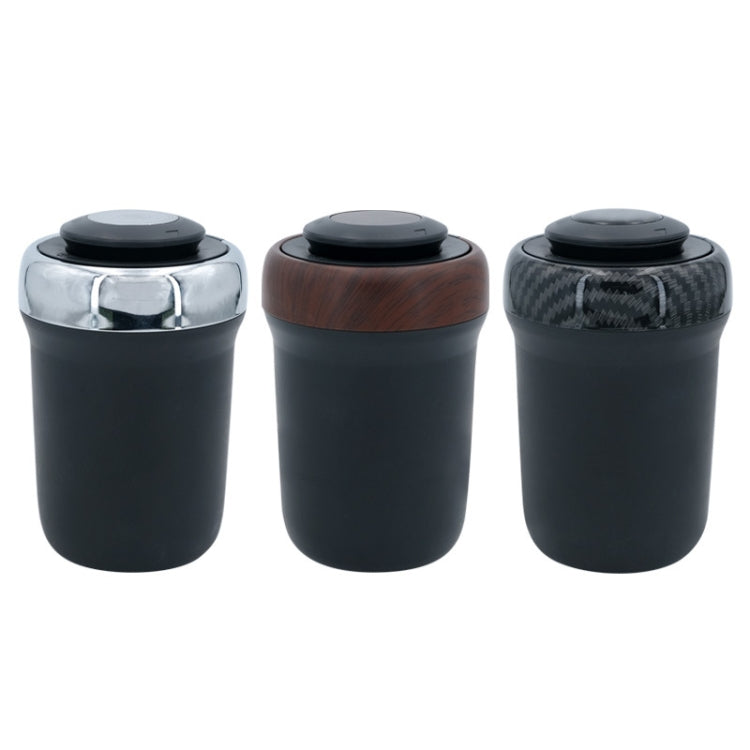 N17D Car Ashtray Arc Spot Tobacco With Lamp and Cover Car Ashtray(Carbon Fiber) - Ashtrays by PMC TechLife | Online Shopping South Africa | PMC TechLife | Buy Now Pay Later Mobicred