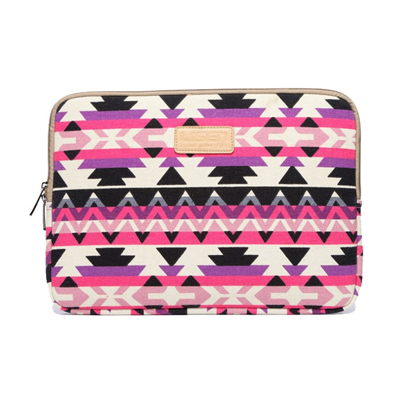 LiSEN LS-518 Lingge Pattern Laptop Computer Liner Bags, Size: 11.6 inch(Rose Red Pattern Geometry)