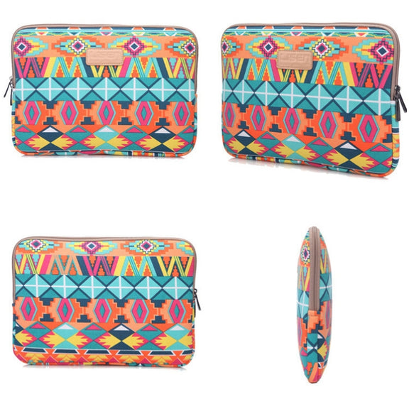 LiSEN LS-518 Lingge Pattern Laptop Computer Liner Bags, Size: 11.6 inch(Green Pattern Diamond Lattice)