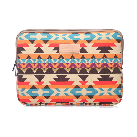 LiSEN LS-518 Lingge Pattern Laptop Computer Liner Bags, Size: 14 inch(Orange Pattern Geometry)