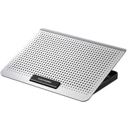 ICE COOREL Laptop Aluminum Alloy Radiator Fan Silent Notebook Cooling Bracket, Colour: Space Silver