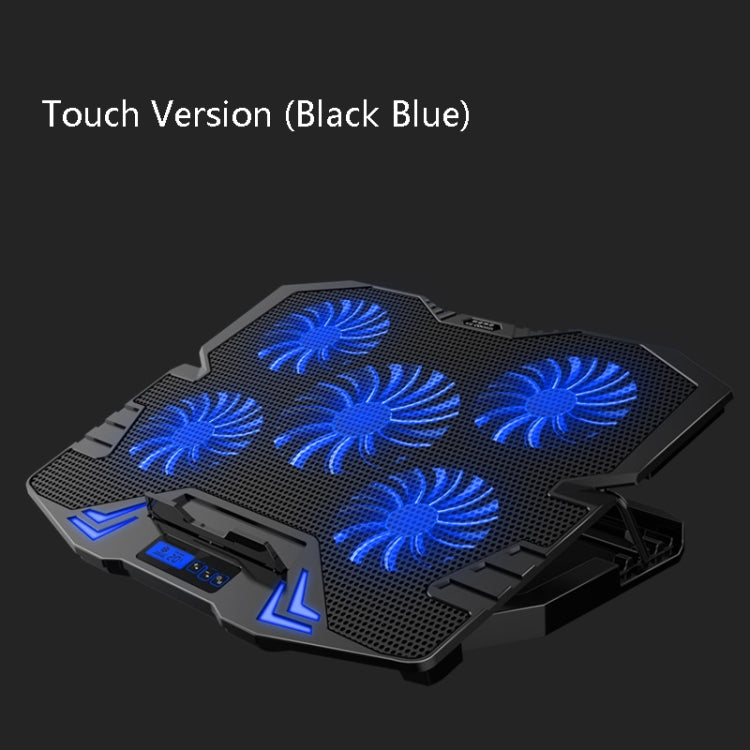 ICE COOREL K5 Laptop Radiator Computer Cooling Bracket, Colour: Touch Version (Black Blue) - free shipping - PMC Jewellery - Order now!