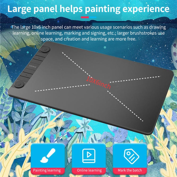 VEIKK VK1060PRO Digital Tablet Hand-Painted Board Electronic Drawing Board Can Connected To Mobile Phone - free shipping - PMC Jewellery - Order now!