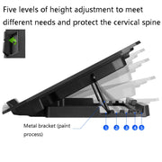 ICE COOREL N106 Laptop Base Adjustment Radiator Dual-Fan Notebook Cooling Bracket, Colour: Luxury Version (Sea Blue)