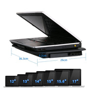 ICE COOREL N106 Laptop Base Adjustment Radiator Dual-Fan Notebook Cooling Bracket, Colour: Flagship Version (Knight Black)
