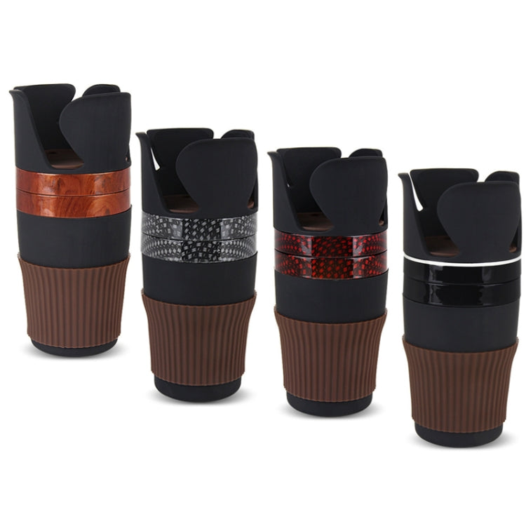 SUITU R151-4  Car Air Outlet Storage Water Cup Holder Mobile Phone Navigation Multi-function Storage Box(Mahogany) - Car Drink Holders by SUITU | Online Shopping South Africa | PMc TechLife | Buy Now Pay Later Mobicred