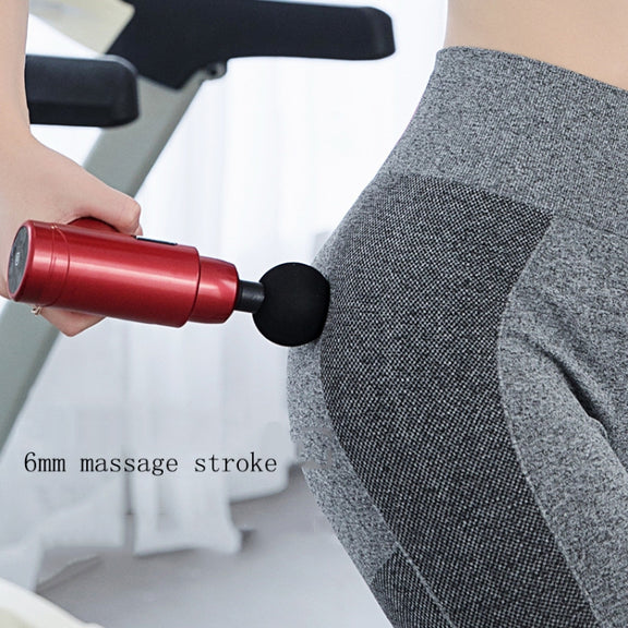 Fascia Massager Mini Electric Muscle Massager Portable Fitness Muscle Relaxing Massager Button(Space Gray)