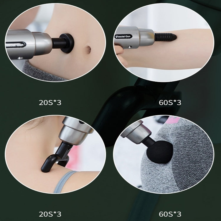 Fascia Massager Mini Electric Muscle Massager Portable Fitness Muscle Relaxing Massager LCD(Space Gray) - free shipping - PMC TechLife - Order now!