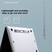 Oatsbasf K01 Adjustable Desktop Heightening Base Aluminum Alloy Radiator Folding Laptop Stand(Silver)