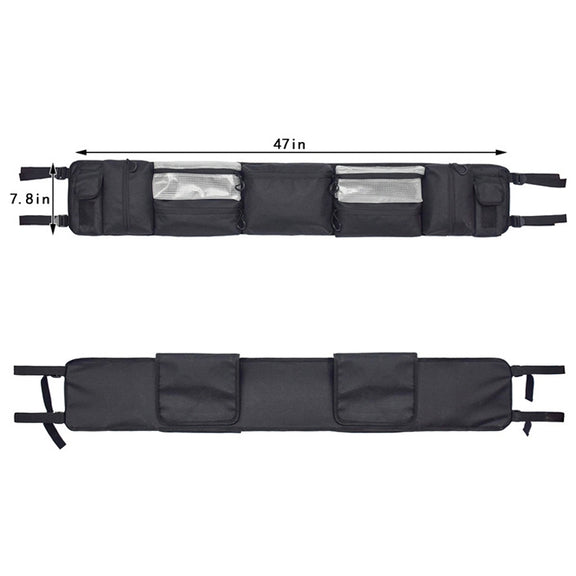 Large-Capacity Car Outdoor Bag Practical And Wear-Resistant Riding Front Bag(Black)