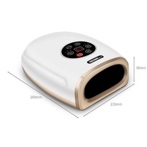 Hand Finger Joint Massager Wrist Palm Physiotherapy Mouse Hand Meridian Acupoint Massager, Specification: Plug(Rose Red)