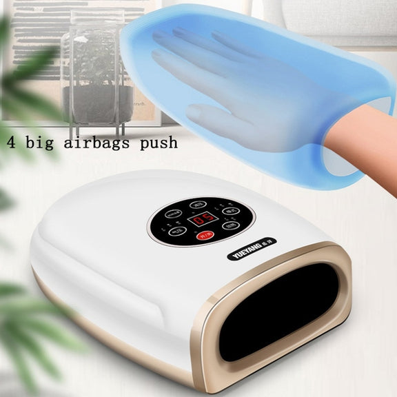 Hand Finger Joint Massager Wrist Palm Physiotherapy Mouse Hand Meridian Acupoint Massager, Specification: Plug(Rose Red)
