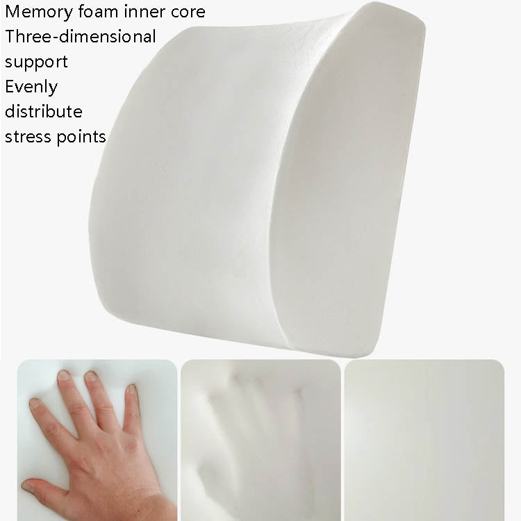 Office Waist Cushion Car Pillow With Pillow Core, Style: Memory Foam(Suede Purple) - free shipping - PMC TechLife - Order now!