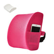 Office Waist Cushion Car Pillow With Pillow Core, Style: Memory Foam(Mesh Rose Red) - free shipping - PMC TechLife - Order now!
