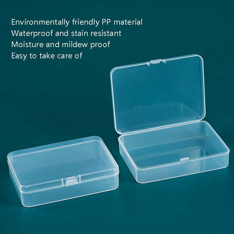 10 PCS Rectangular PP Plastic Box Transparent Packaging Box With Cover Plastic Parts Hardware Tool Storage Box - Storage Boxes by PMC TechLife | Online Shopping South Africa | PMC TechLife | Buy Now Pay Later Mobicred