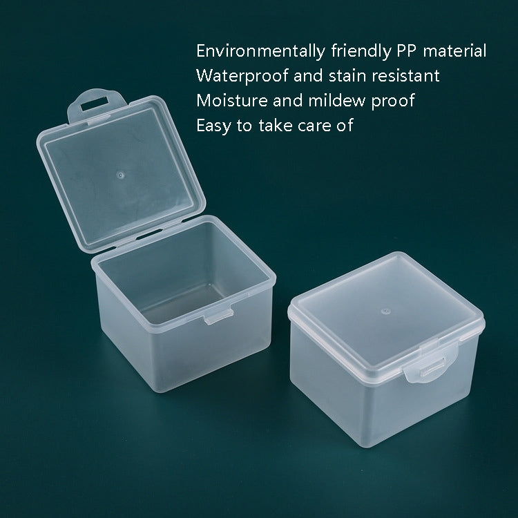 10 PCS PP Matte Material Plastic Box With Cover Parts Tool Storage Box Square Product Box - Storage Boxes by PMC TechLife | Online Shopping South Africa | PMC TechLife | Buy Now Pay Later Mobicred
