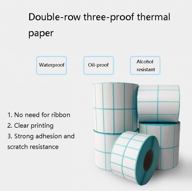 Sc5030 Double-Row Three-Proof Thermal Paper Waterproof Barcode Sticker, Size: 50 x 25  mm (5000 Pieces) - Printing Paper by PMC TechLife | Online Shopping South Africa | PMC TechLife | Buy Now Pay Later Mobicred