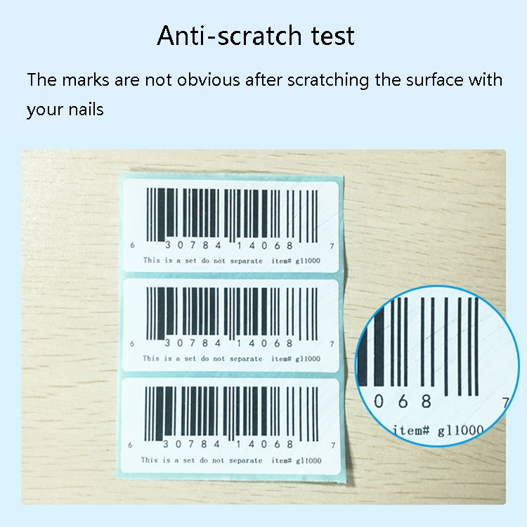 Sc5030 Double-Row Three-Proof Thermal Paper Water-resistant Barcode Sticker, Size: 50 x 25  mm (5000 Pieces)