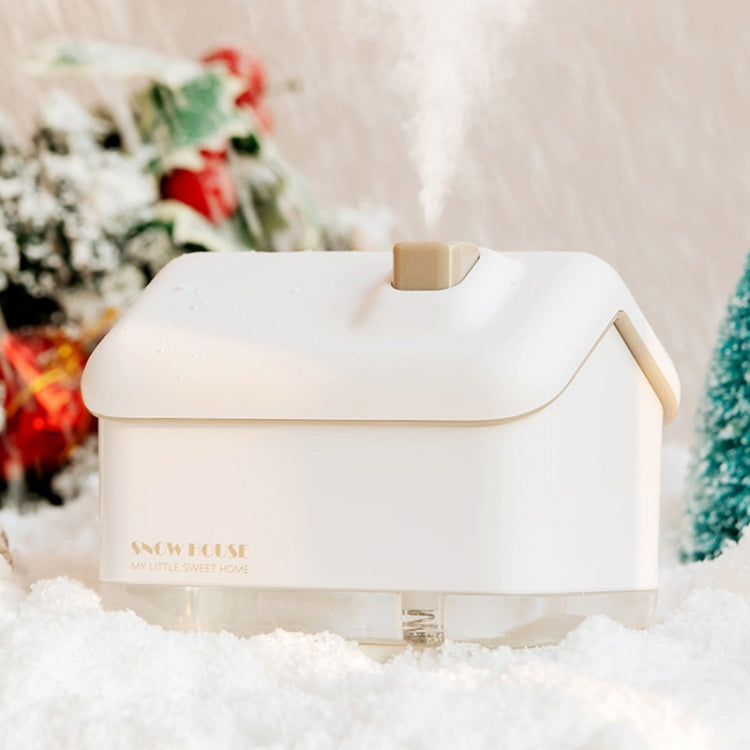 QB2020-008-G1 Mini Snow House Air Humidifier USB Bedroom Christmas Humidifier(White) - free shipping - PMC TechLife - Order now!