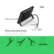 50W Ultra-Thin LED Plant Light, Full Spectrum COB Growth Light, Vegetable, Fruit & Flower Greenhouse Fill Light With Plug, Specification:UK Plug