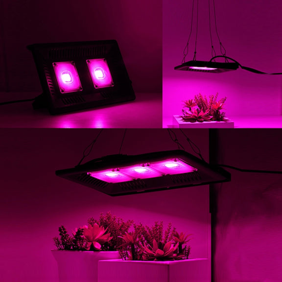 150W Ultra-Thin LED Plant Light, Full Spectrum COB Growth Light, Vegetable, Fruit & Flower Greenhouse Fill Light With Plug, Specification:UK Plug