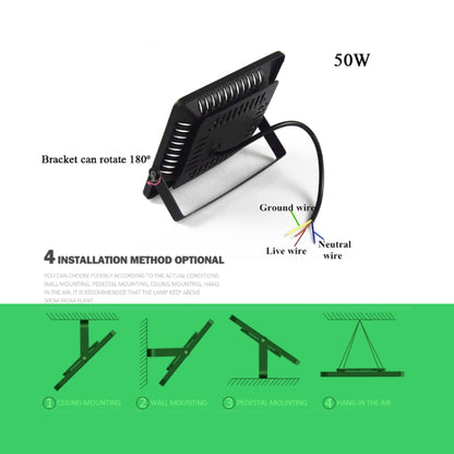 50W Ultra-Thin LED Plant Light, Full Spectrum COB Growth Light, Vegetable, Fruit & Flower Greenhouse Fill Light With Plug, Specification:AU Plug - LED Grow Lights by PMC Jewellery | Online Shopping South Africa | PMC Jewellery | Buy Now Pay Later Mobicred