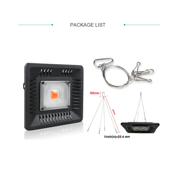 50W Ultra-Thin LED Plant Light, Full Spectrum COB Growth Light, Vegetable, Fruit & Flower Greenhouse Fill Light With Plug, Specification:AU Plug - LED Grow Lights by PMC Jewellery | Online Shopping South Africa | PMC Jewellery | Buy Now Pay Later Mobicred