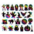24 PCS / Set GG-24 Children Colorful Halloween Scratch Painting Set DIY Funny Ornaments Holiday Scratch Painting Paper - Halloween Stickers by PMC TechLife | Online Shopping South Africa | PMC TechLife | Buy Now Pay Later Mobicred