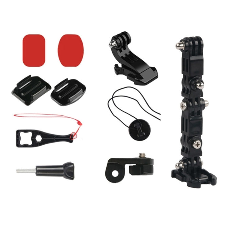 2 Set Cycling Helmet Adhesive Multi-Joint Arm Fixed Mount Set for GoPro Hero11 Black / HERO10 Black / GoPro HERO9 Black / HERO8 Black / HERO7 /6 /5 /5 Session /4 Session /4 /3+ /3 /2 /1, DJI Osmo Action and Other Action Cameras Style 3 -  by PMC TechLife | Online Shopping South Africa | PMC TechLife | Buy Now Pay Later Mobicred