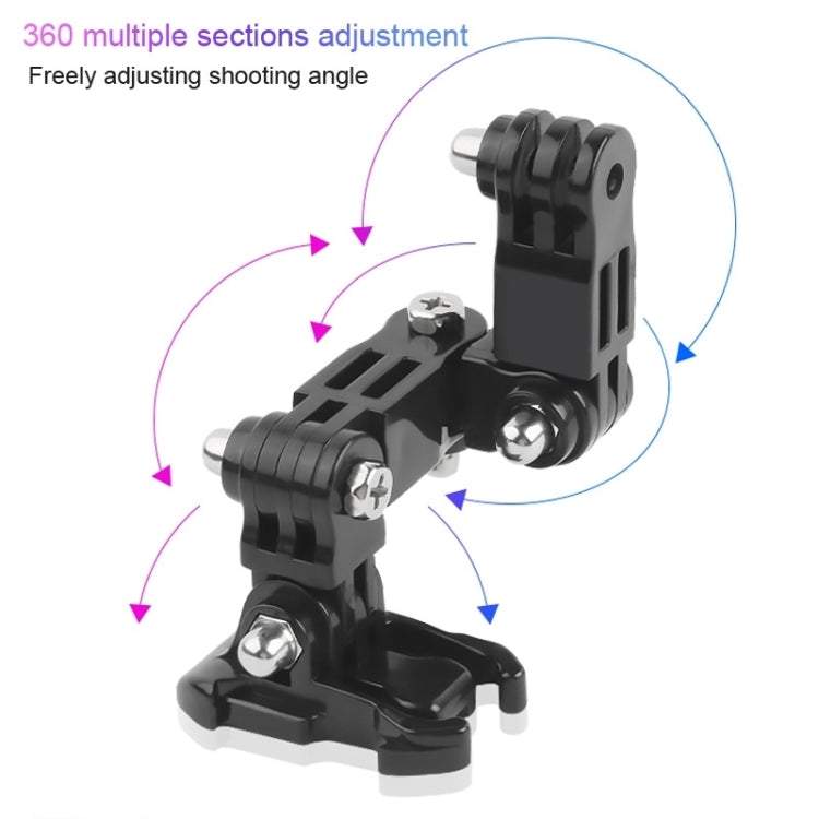 2 Set Cycling Helmet Adhesive Multi-Joint Arm Fixed Mount Set for GoPro Hero11 Black / HERO10 Black / GoPro HERO9 Black / HERO8 Black / HERO7 /6 /5 /5 Session /4 Session /4 /3+ /3 /2 /1, DJI Osmo Action and Other Action Cameras Style 3 -  by PMC TechLife | Online Shopping South Africa | PMC TechLife | Buy Now Pay Later Mobicred