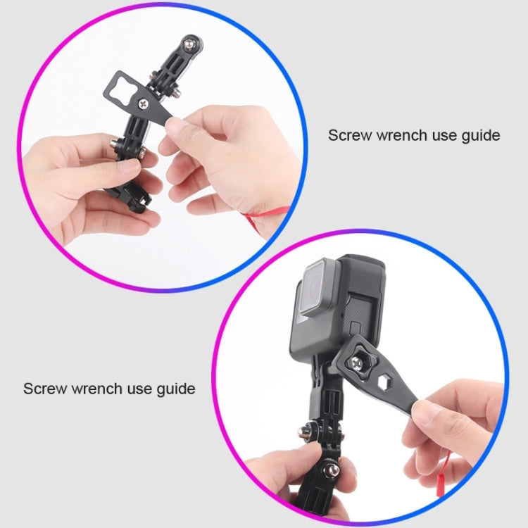 2 Set Cycling Helmet Adhesive Multi-Joint Arm Fixed Mount Set for GoPro Hero11 Black / HERO10 Black / GoPro HERO9 Black / HERO8 Black / HERO7 /6 /5 /5 Session /4 Session /4 /3+ /3 /2 /1, DJI Osmo Action and Other Action Cameras Style 3 -  by PMC TechLife | Online Shopping South Africa | PMC TechLife | Buy Now Pay Later Mobicred