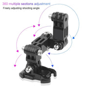 2 Set Cycling Helmet Adhesive Multi-Joint Arm Fixed Mount Set for GoPro Hero11 Black / HERO10 Black / GoPro HERO9 Black / HERO8 Black / HERO7 /6 /5 /5 Session /4 Session /4 /3+ /3 /2 /1, DJI Osmo Action and Other Action Cameras Style 4